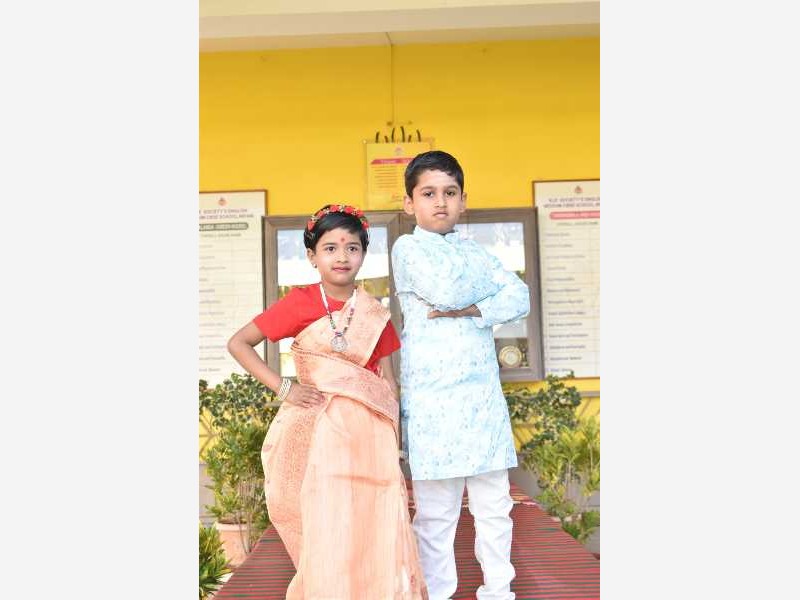 Sankranti Ethenic Day 1st Std 2025-26 KLE CBSE School Nippani