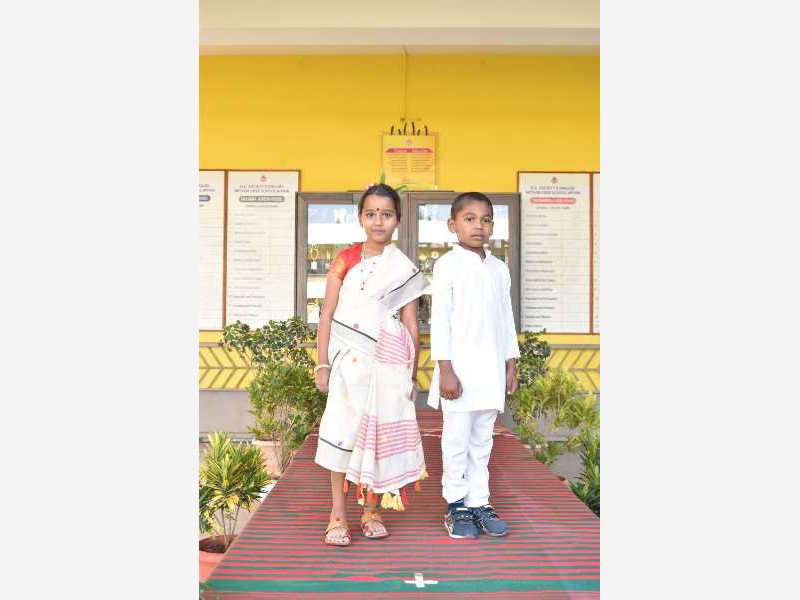 Sankranti Ethenic Day 1st Std 2025-26 KLE CBSE School Nippani