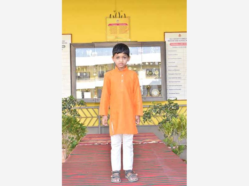 Sankranti Ethenic Day 1st Std 2025-26 KLE CBSE School Nippani