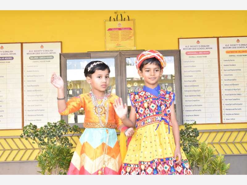 Sankranti Ethenic Day 1st Std 2025-26 KLE CBSE School Nippani