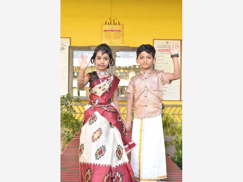 Sankranti Ethenic Day 1st Std 2025-26 KLE CBSE School Nippani