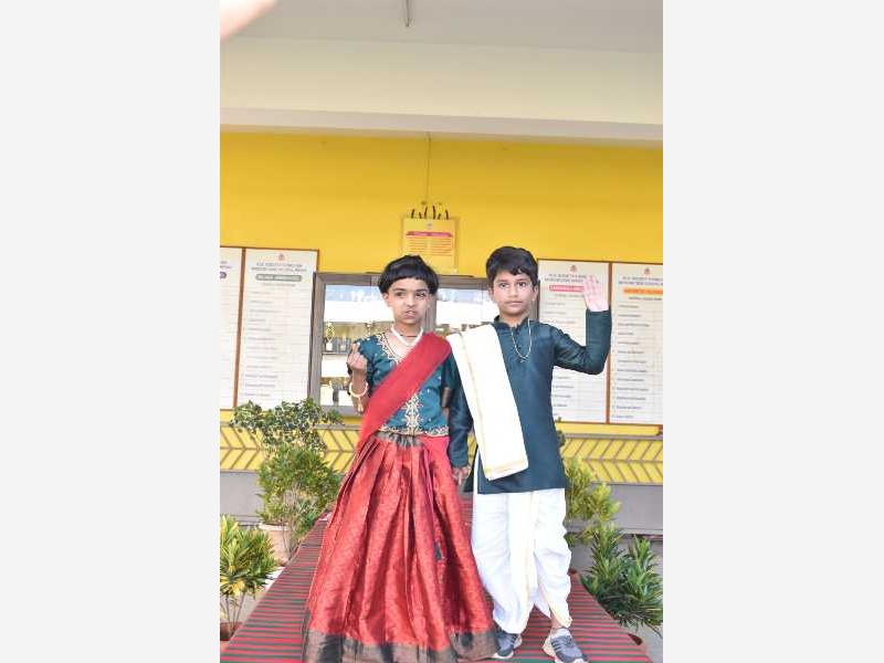 Sankranti Ethenic Day 1st Std 2025-26 KLE CBSE School Nippani