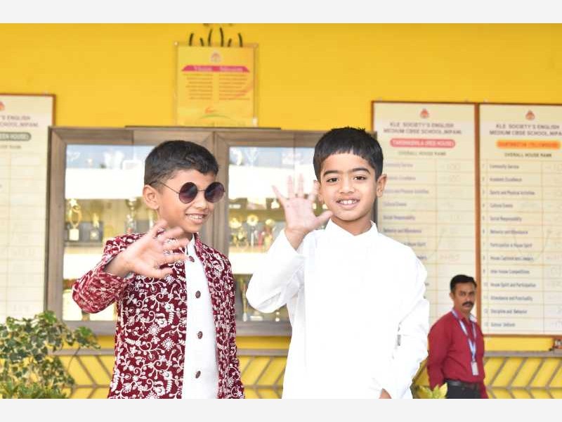 Sankranti Ethenic Day 1st Std 2025-26 KLE CBSE School Nippani