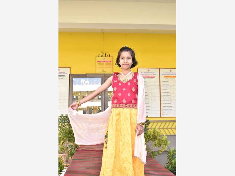 Sankranti Ethenic Day 3rd Std 2025-26 KLE CBSE School Nippani