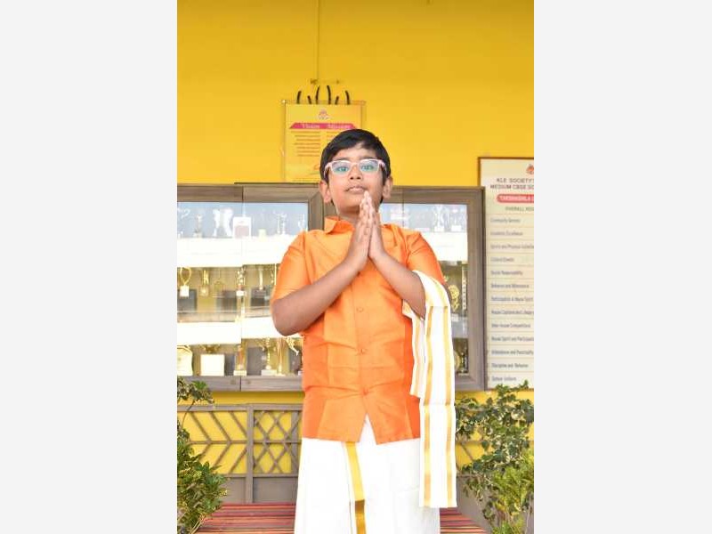 Sankranti Ethenic Day 4th Std 2025-26 KLE CBSE School Nippani